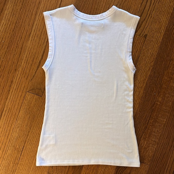 Enza Costa Stretch Silk Knit Sleeveless Tank in White size small - Picture 6 of 7